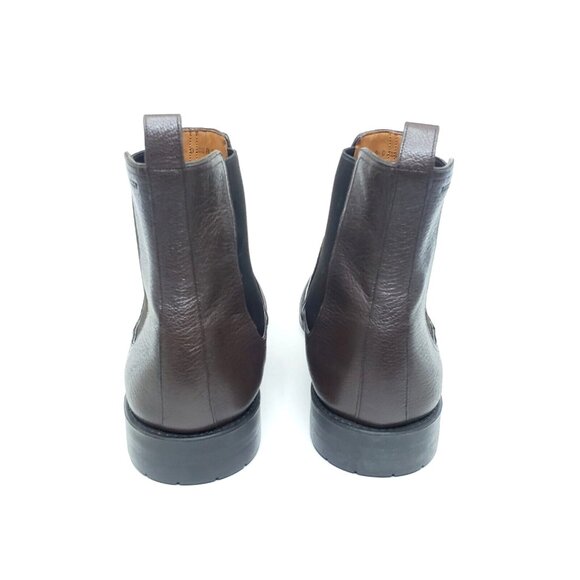 Bally Alan Chelsea Boots Goat Grained Brown Leather Mens US 8.5 $725 main image 9